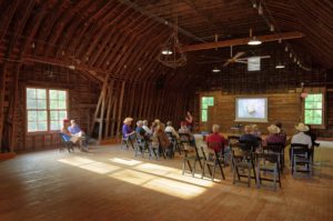Prairie talk on the second floor of the barn