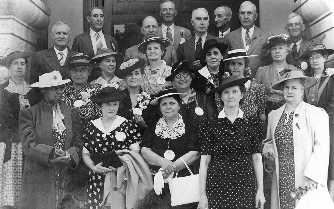 1941 KSU Class of 1901, 40th reunion, Maud Rogler’s class, front row, 3rd from left
