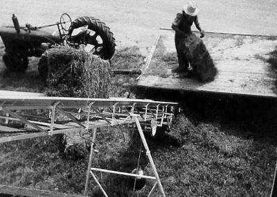 Loading hay