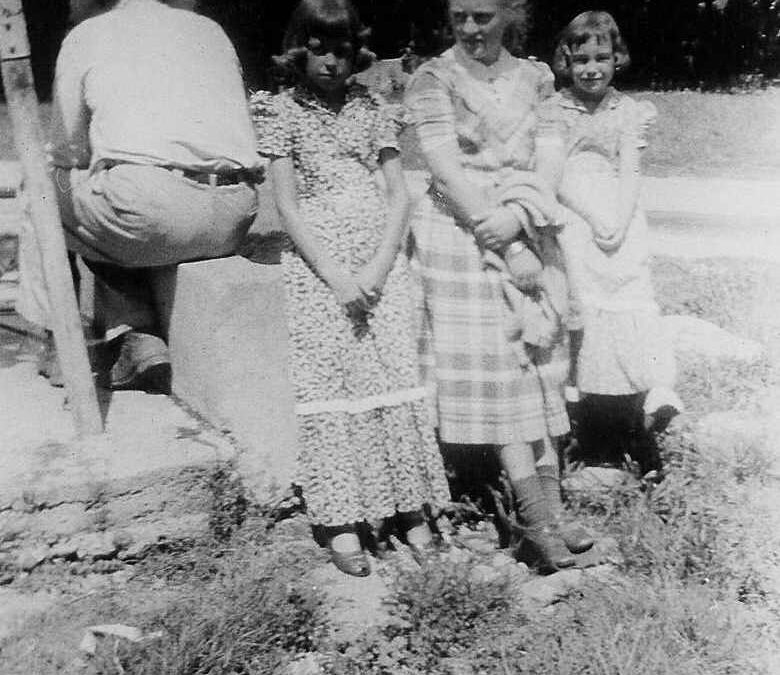 1949, Henry, Joan, Mary Ann and Susan Rogler at PB