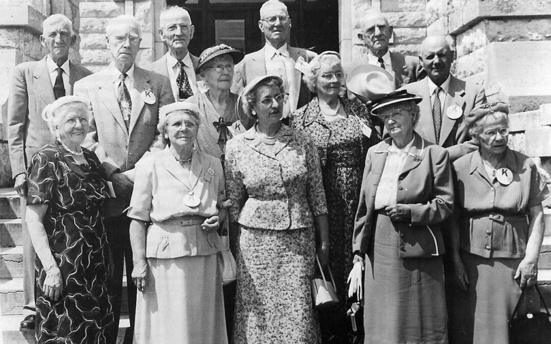 1956 KSU Class of 1901, 55th reunion, Maud Rogler’s class