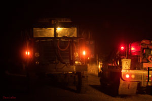 Burn control truck