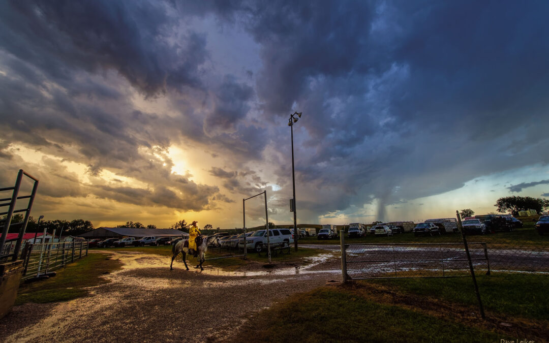 Storm Over the Strong City Rodeo