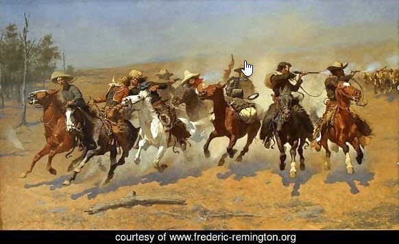 A Dash for the Timber painting