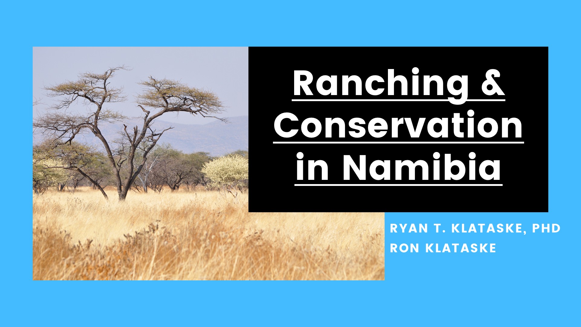 Ranching and Conservation in Namibia